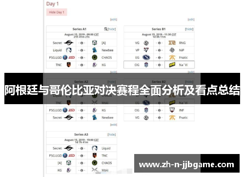 阿根廷与哥伦比亚对决赛程全面分析及看点总结